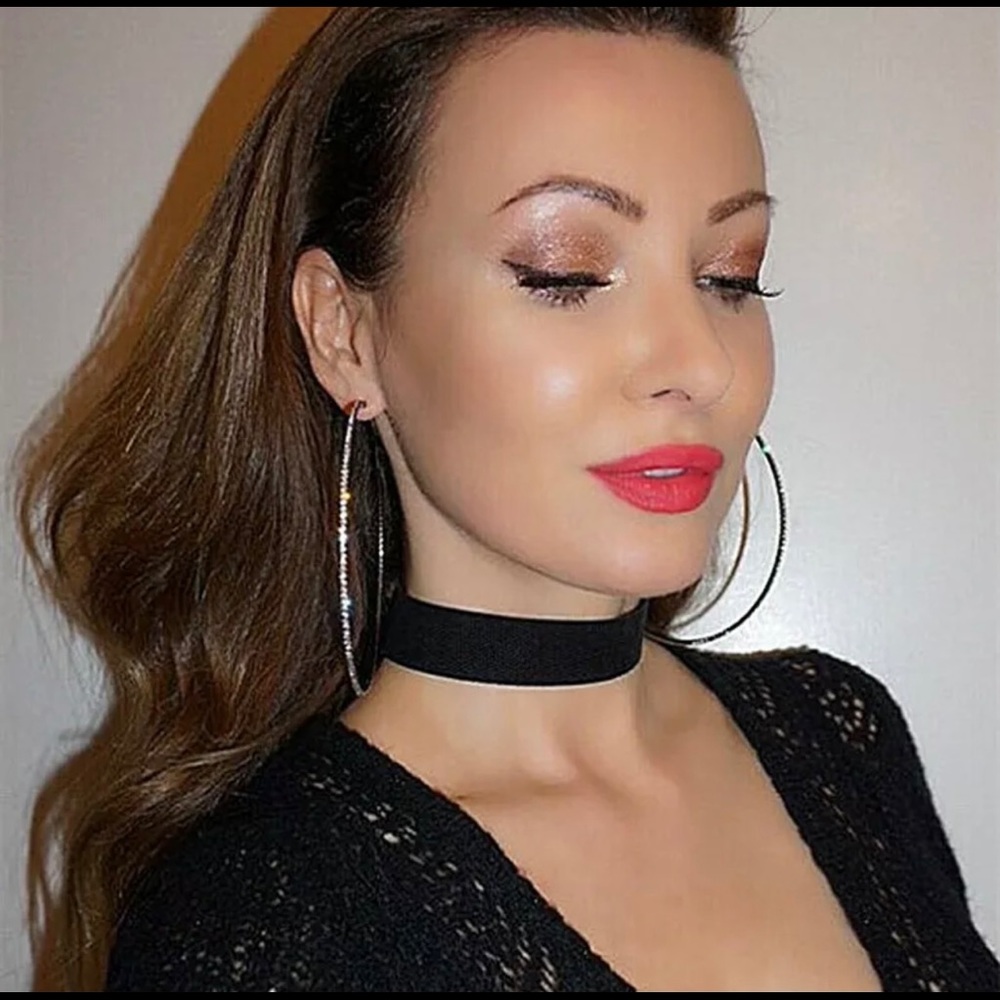 Fashion 925 Silver,Gold Hoop Earrings - Picture 3 of 6